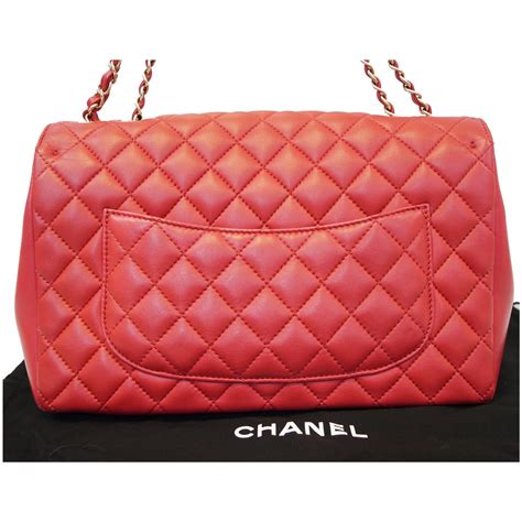 red chanel flap bag|chanel classic flap jumbo.